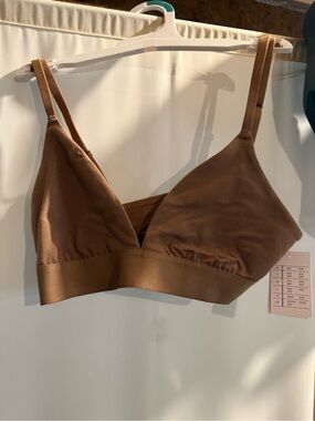 Auden triangle unlined Bralette in Brown